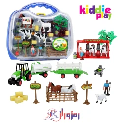 ست اسباب بازی 25 تکه مزرعه و حیوانات kiddie play